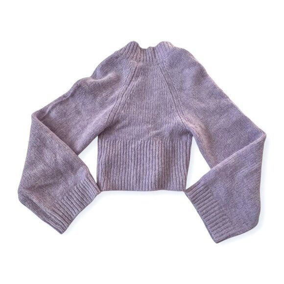 ROTATE BIRGER CHRISTENSEN Rosemary Wool Cardigan With Buttons‎ In Purple - Picture 8 of 16